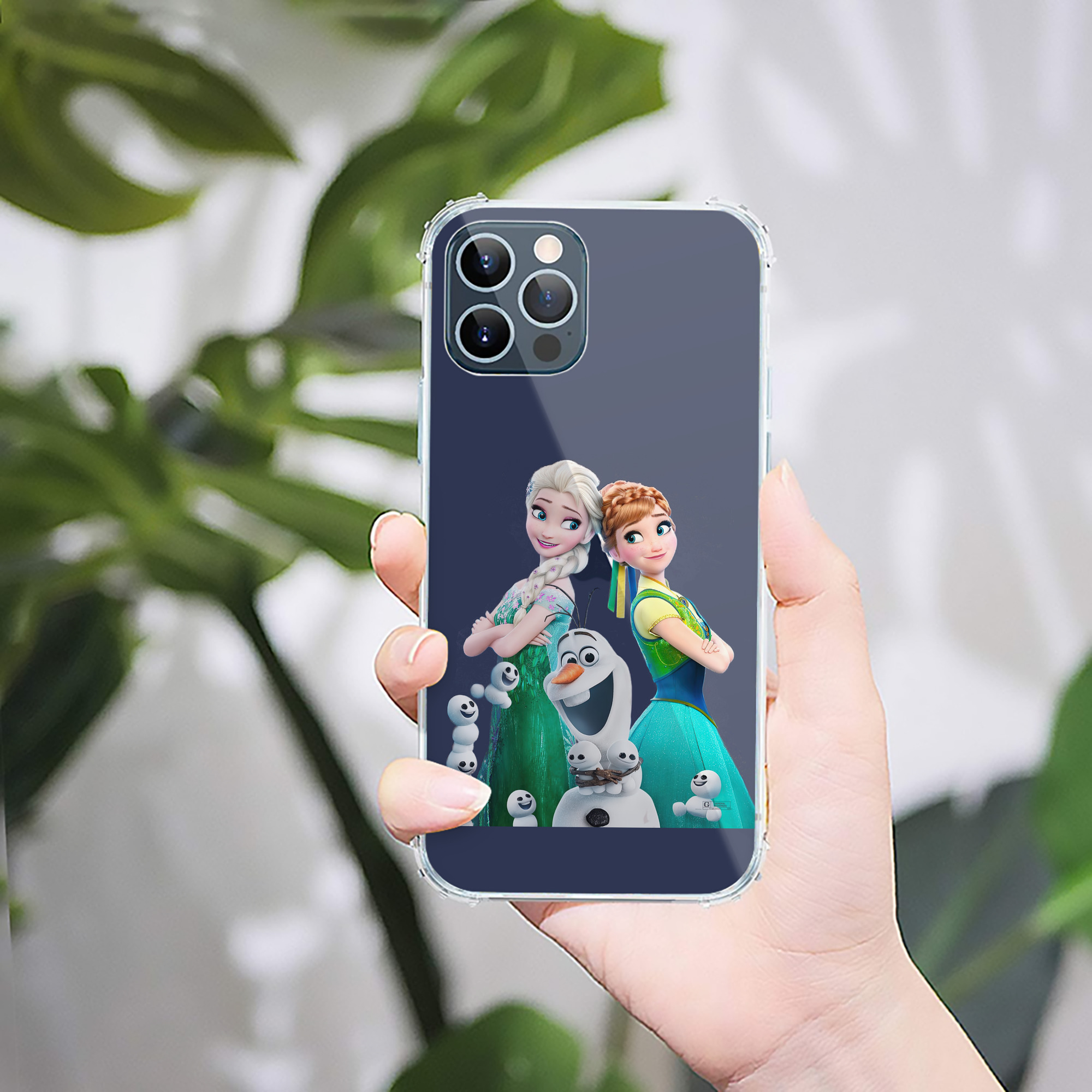 （画像用） アナと雪の女王 アンナ エルサ Frozen Anna Elsa 【iPhone 12シリーズ対応】透明スマホケース（クリアソフトケース）